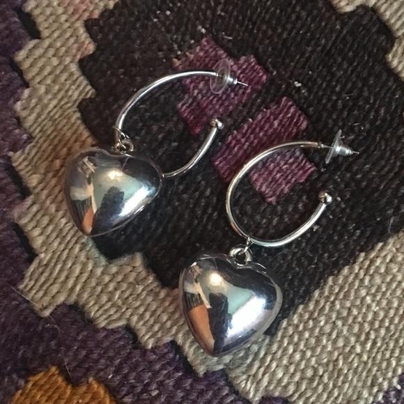 FP Back To You Hoops silver heart earrings - Picture 3 of 3